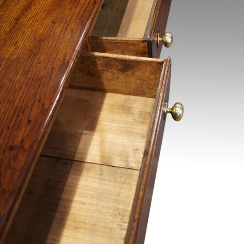 Georgian oak dresser base drawer lining