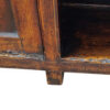 Georgian oak dresser base leg view