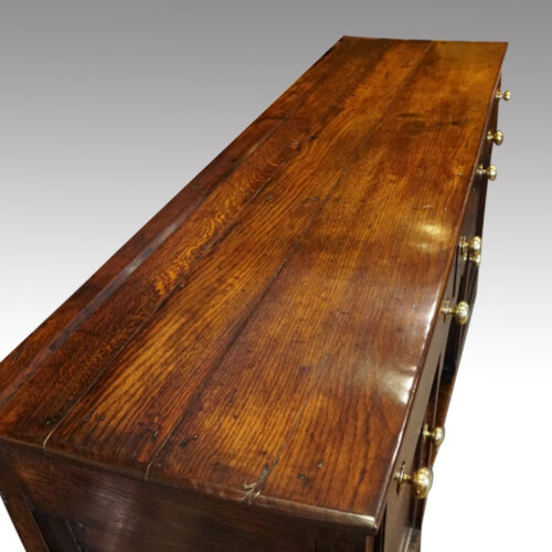 Georgian oak dresser base top