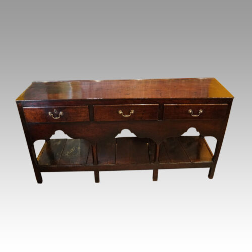 Georgian oak rustic dresser base