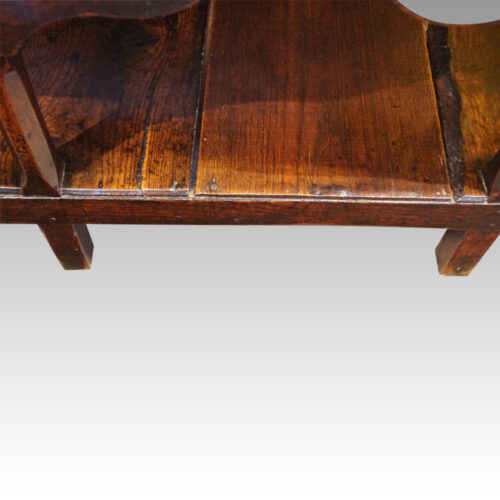 Georgian oak rustic dresser base potbaord detail