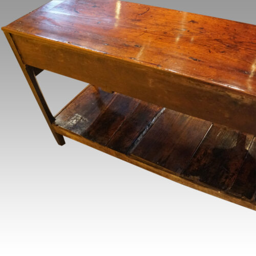 Georgian oak rustic dresser base rear