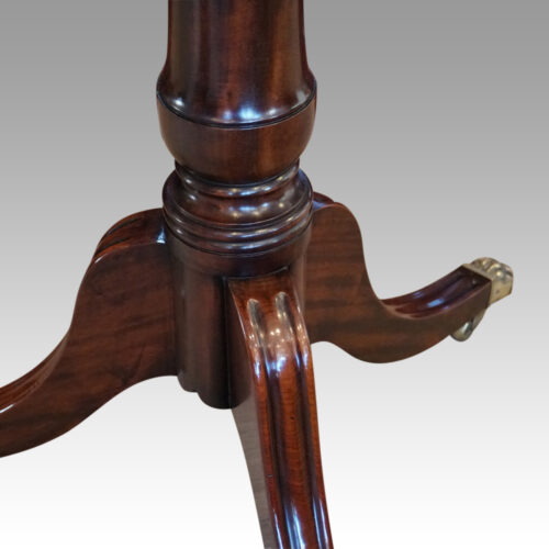 Georgian style mahogany twin pillar dining table column