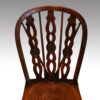 Set of 6 draught back Windsor chairs back
