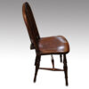 Set of 6 draught back Windsor chairs side