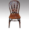 Set of 6 draught back Windsor chairs side chair