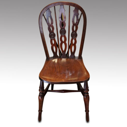 Set of 6 draught back Windsor chairs side chair