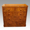 Victorian burr walnut chest of drawers