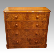 Victorian burr walnut chest of drawers