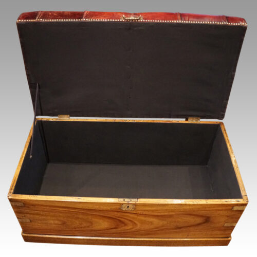 Victorian camphorwood ottoman large interior