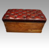 Victorian camphorwood ottoman large rear