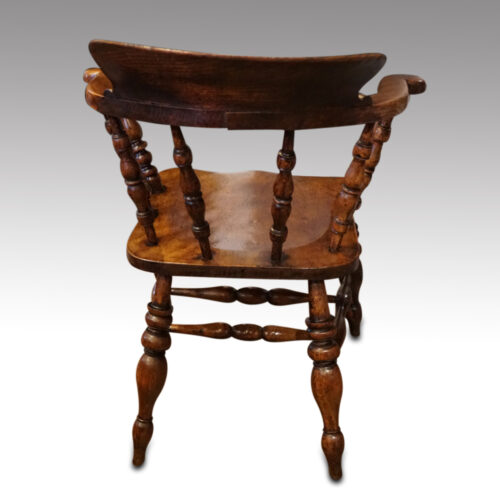Victorian captains desk chair rear