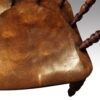 Victorian captains desk chair seat detail