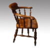 Victorian captains desk chair side view