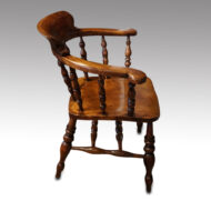 Victorian captains desk chair side view