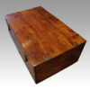 Victorian iron bound military chest top