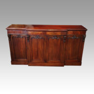 Victorian mahogany breakfront sideboard
