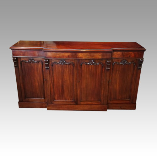 Victorian mahogany breakfront sideboard