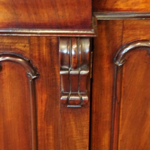Victorian mahogany breakfront sideboard corbel