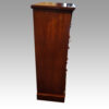 Victorian mahogany small Wellington chest side