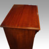 Victorian mahogany small Wellington chest top