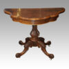 Victorian shaped demi lune card table