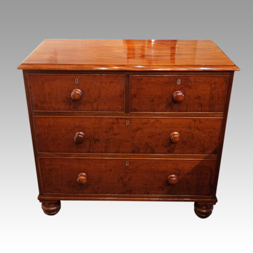 19thc. mahogany chest of drawers