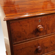 19thc. mahogany chest of drawers drawer detail