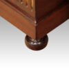 Antique brass mounted mahogany desk foot