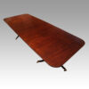 Antique mahogany twin pillar dining table top