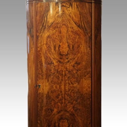 Antique walnut cylinder cabinet door