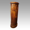 Antique walnut cylinder cabinet side