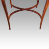 Edwardian inlaid bijouterie cabinet double stretcher
