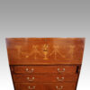 Edwardian inlaid bureau bookcase fall front