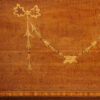 Edwardian inlaid bureau bookcase swags