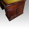 Edwardian mahogany pedestal desk panel side