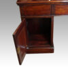Edwardian mahogany pedestal desk rear cupboard