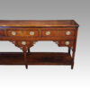 George III oak pot board dresser base end drawers