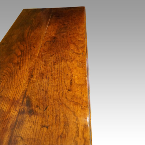 George III oak pot board dresser base end top