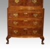 George V walnut chest on chest base