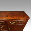 Georgian oak inlaid dresser base end top