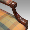 Pair of Victorian mahogany easy armchairs arm support