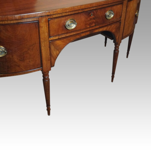 Regency mahogany sideboard front angle