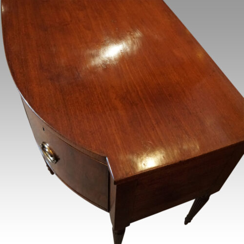 Regency mahogany sideboard top end