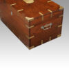 Victorian brass bound trunk end