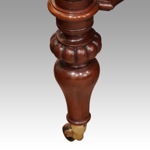 Victorian mahogany 2 tier dumb waiter leg