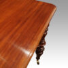 Victorian mahogany 2 tier dumb waiter top detail