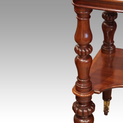 Victorian mahogany 2 tier dumb waiter turning