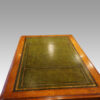 Victorian oak pedestal desk leather