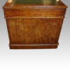 Victorian oak pedestal desk side